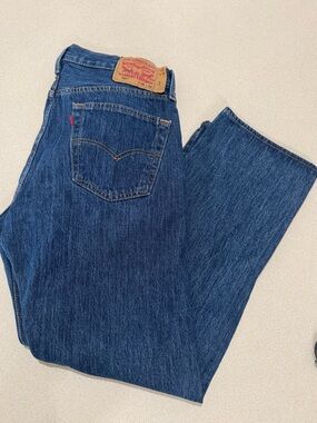 Levi's 501 Men's Indigo Blue Straight-Leg Jeans 34x30 button fly NWOT